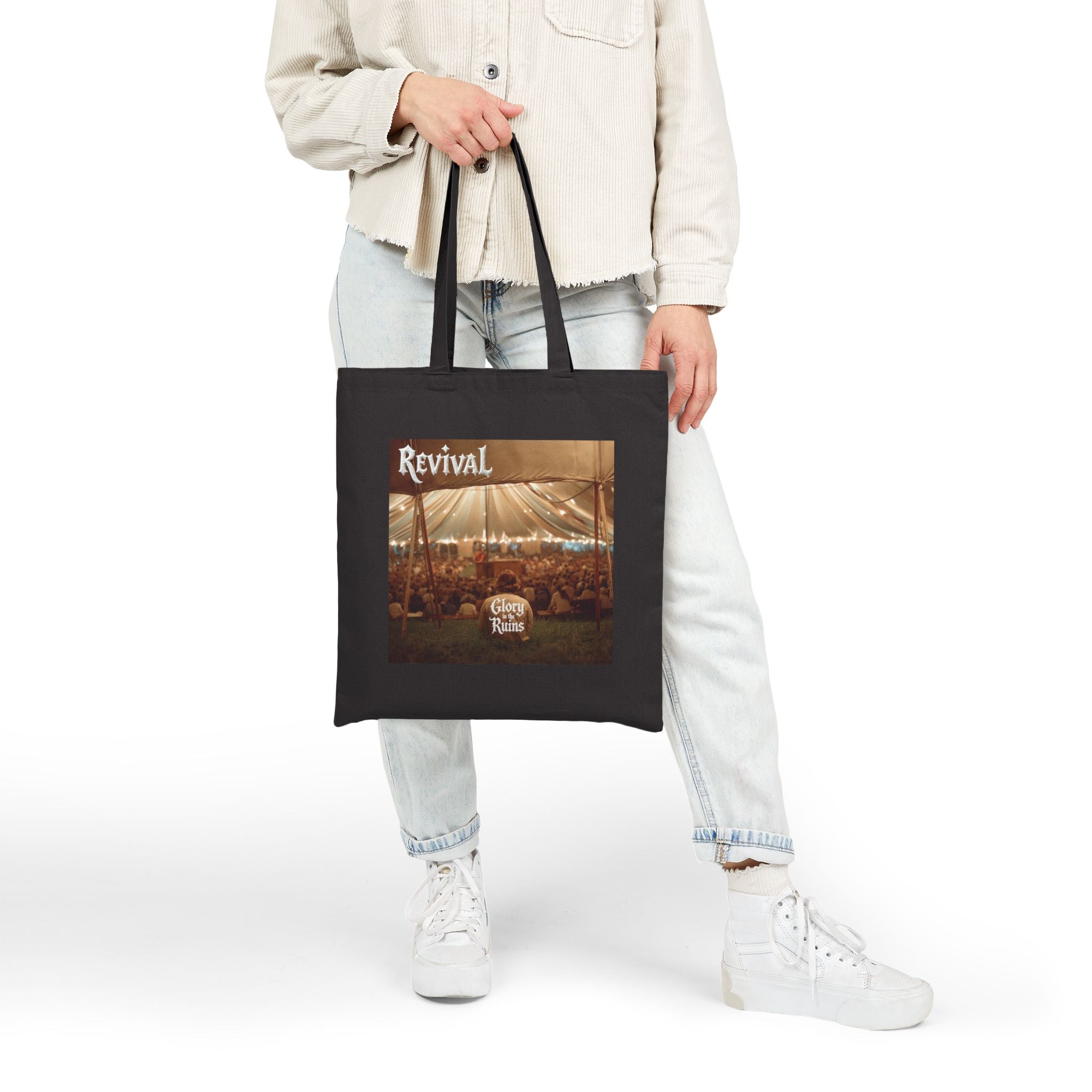 Revival Cotton Canvas Tote Bag - Glory In The Ruins