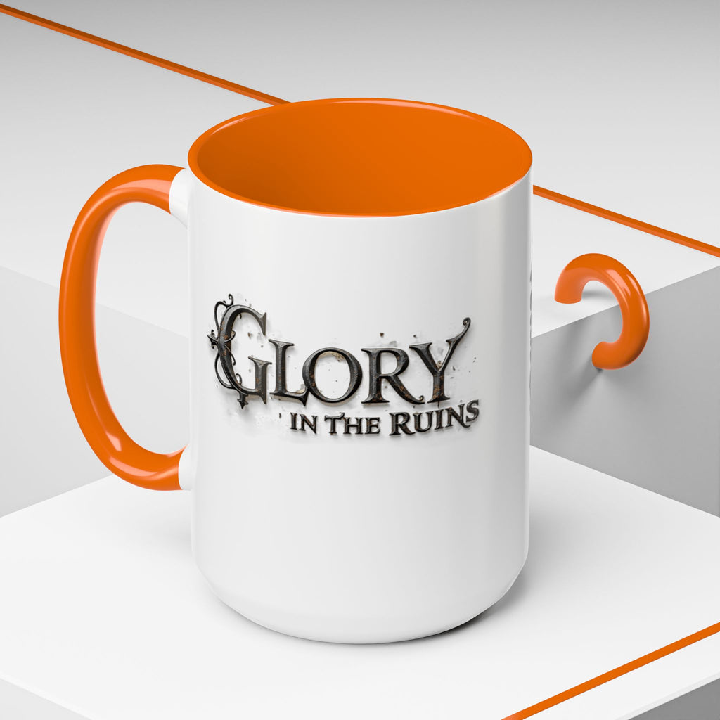 Coffee Mug - Glory in the Ruins Colorful 15 oz Ceramic Cup