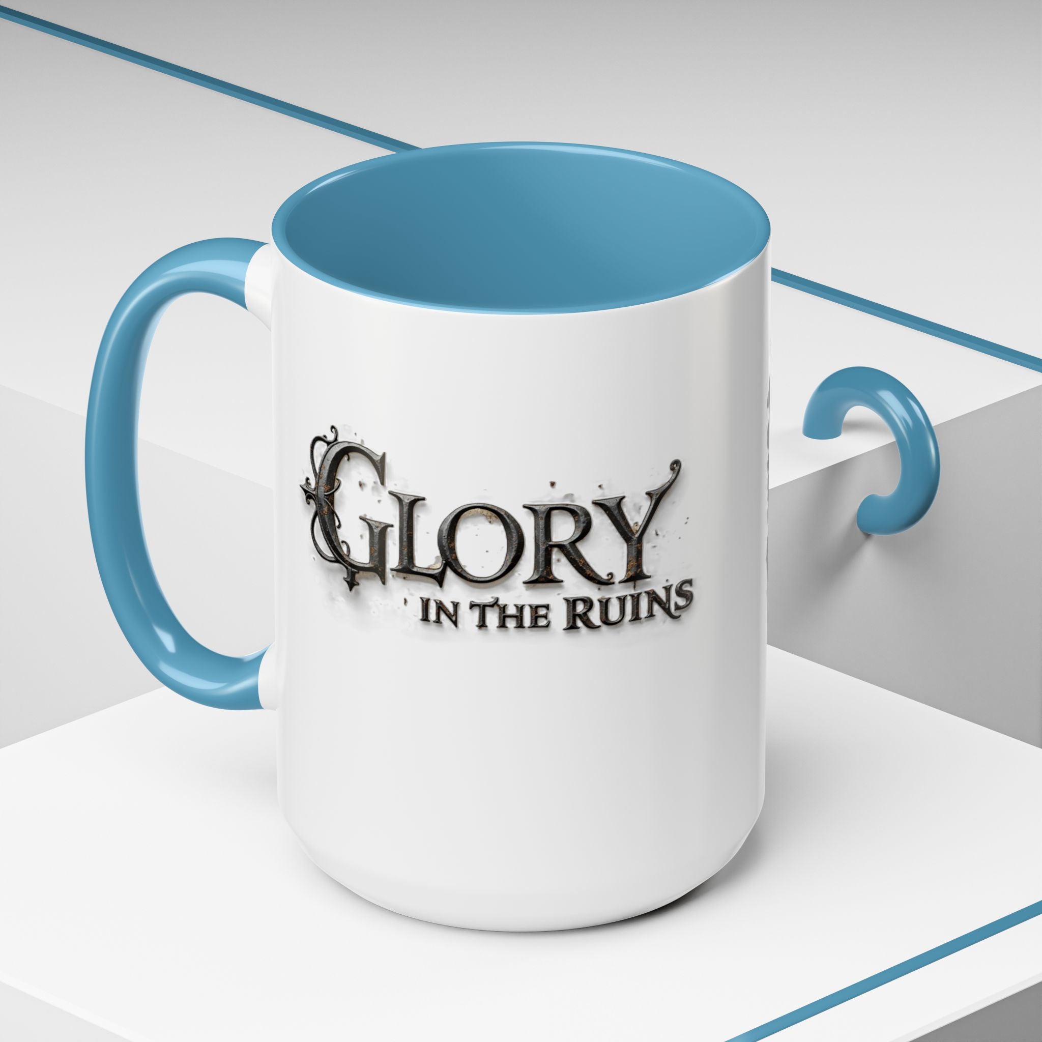 Coffee Mug - Glory in the Ruins Colorful 15 oz Ceramic Cup