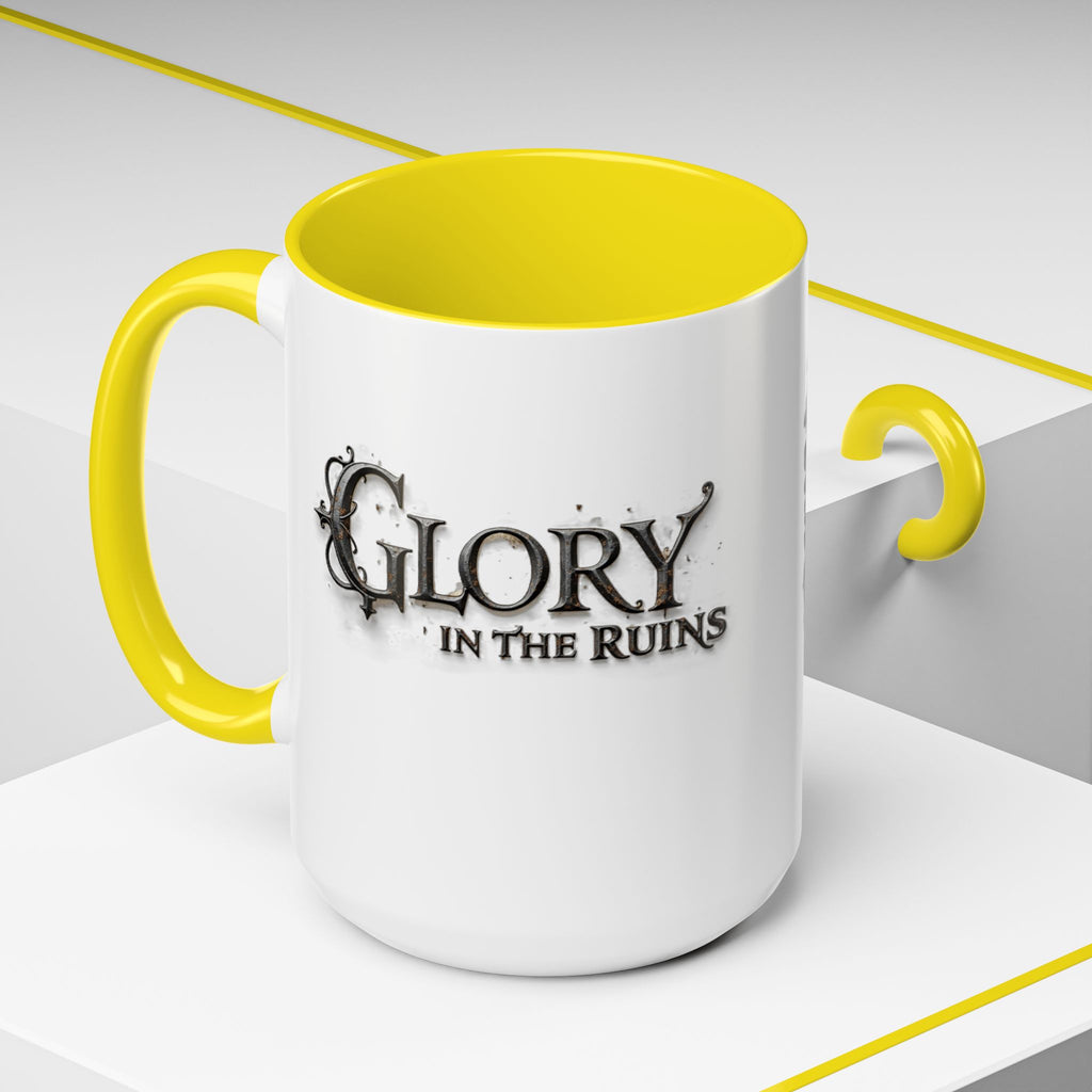 Coffee Mug - Glory in the Ruins Colorful 15 oz Ceramic Cup