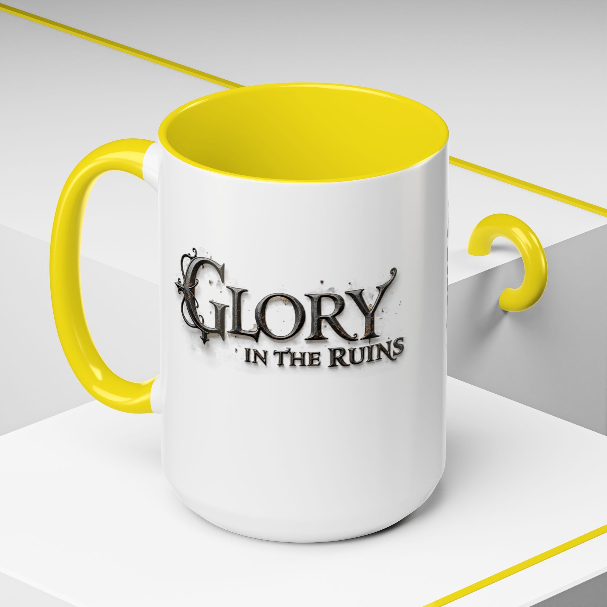 Coffee Mug - Glory in the Ruins Colorful 15 oz Ceramic Cup