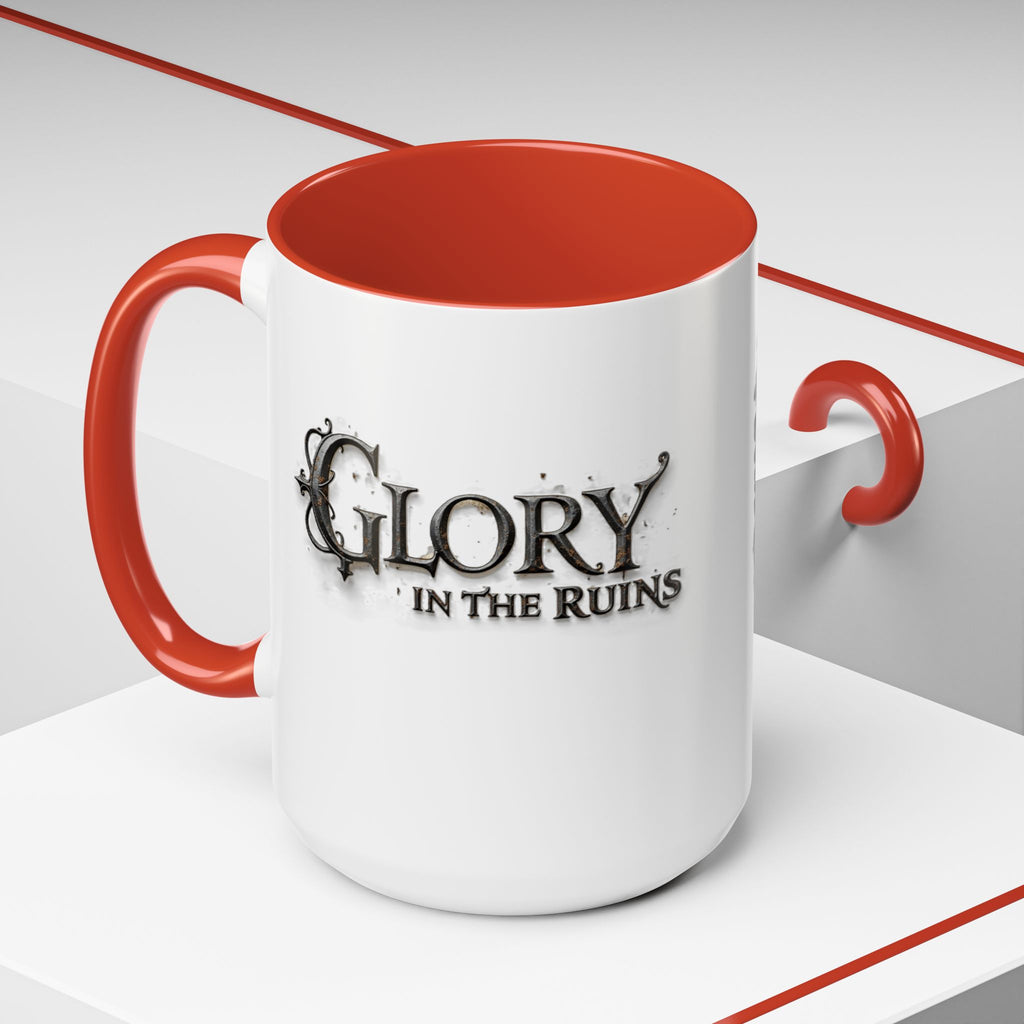 Coffee Mug - Glory in the Ruins Colorful 15 oz Ceramic Cup
