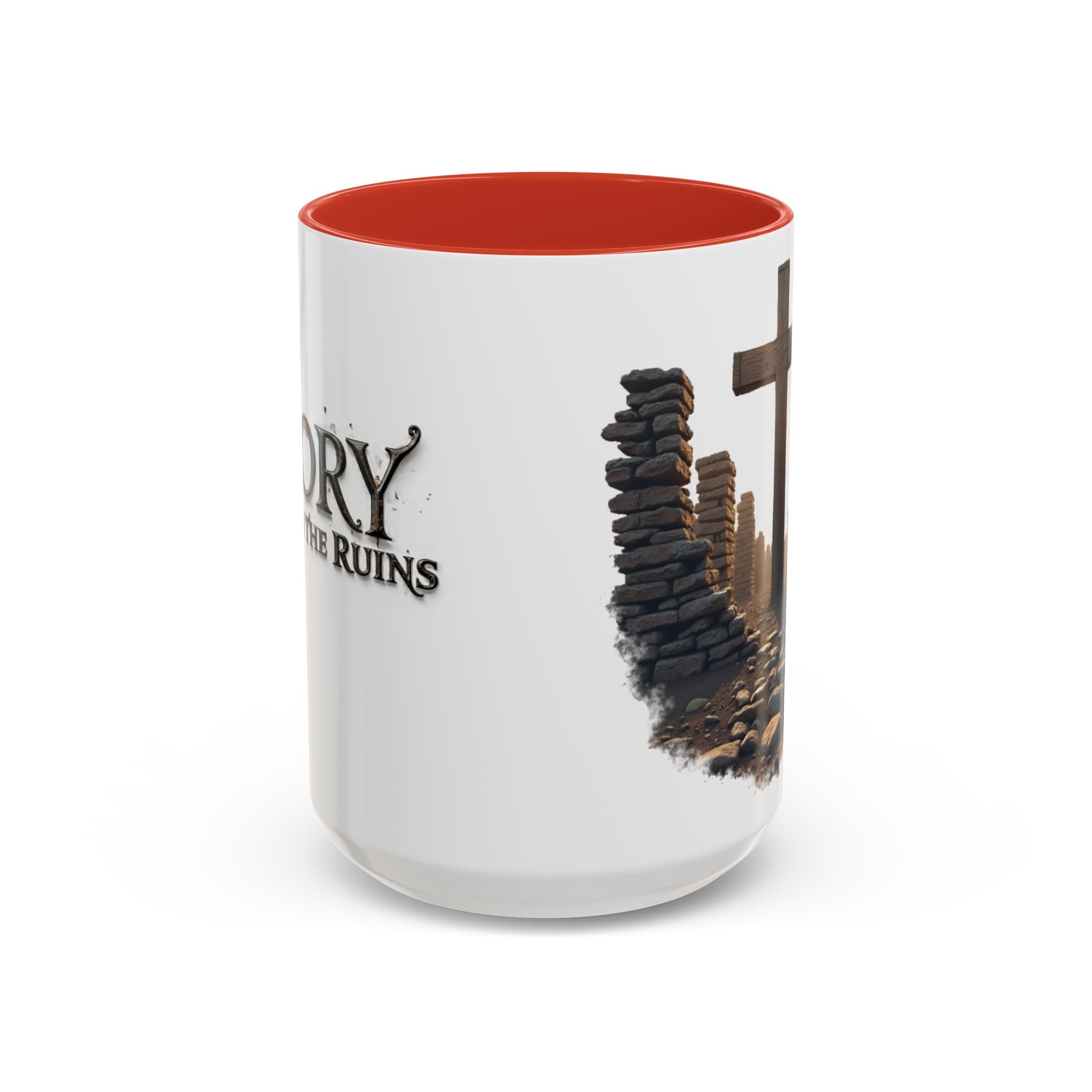 Coffee Mug - Glory in the Ruins Colorful 15 oz Ceramic Cup