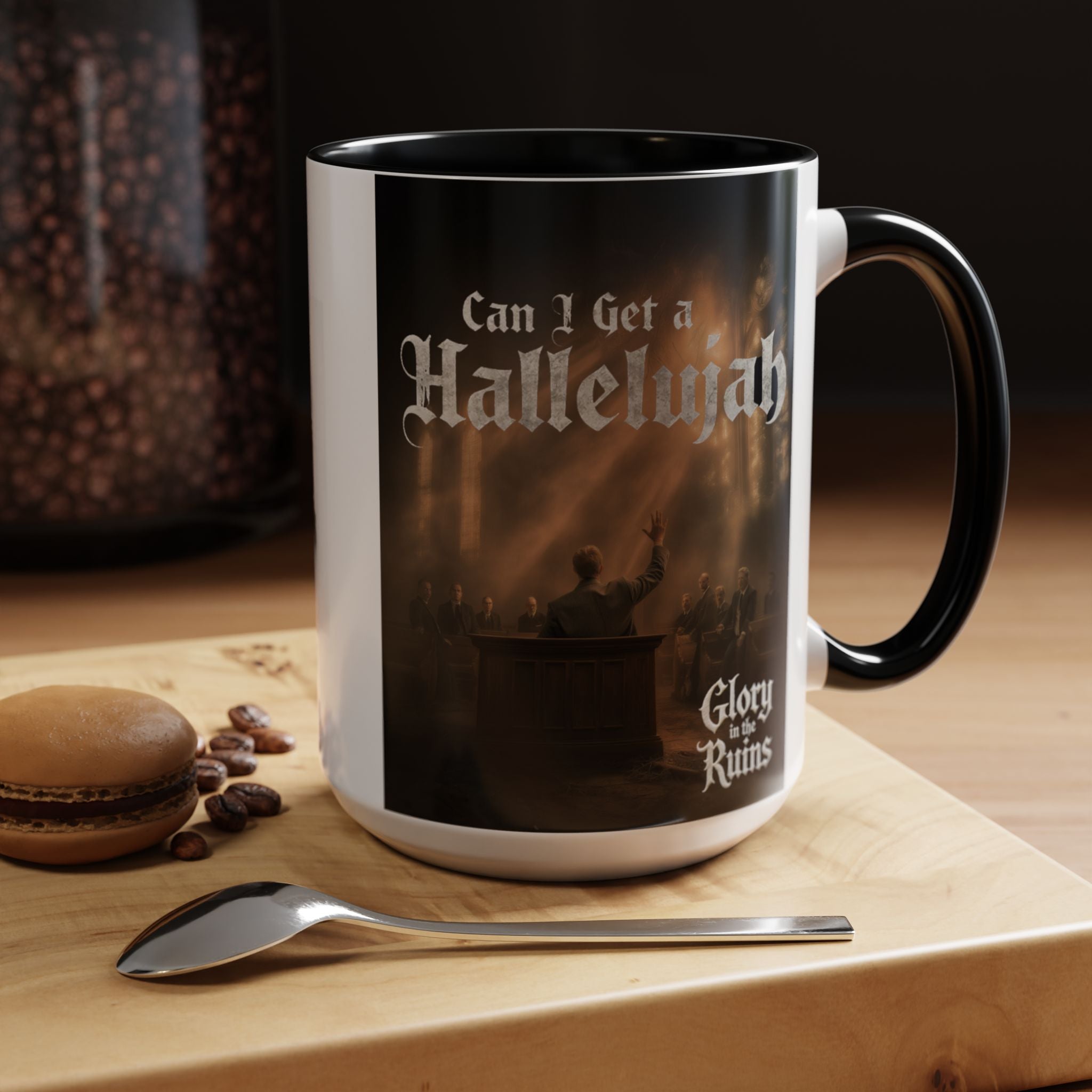 Can I Get a Hallelujah - Glory In The Ruins Coffee Mug - Vintage Festival Drinkware, Perfect for Gathering, Celebrations, Gift for Music Lovers, Home Decor