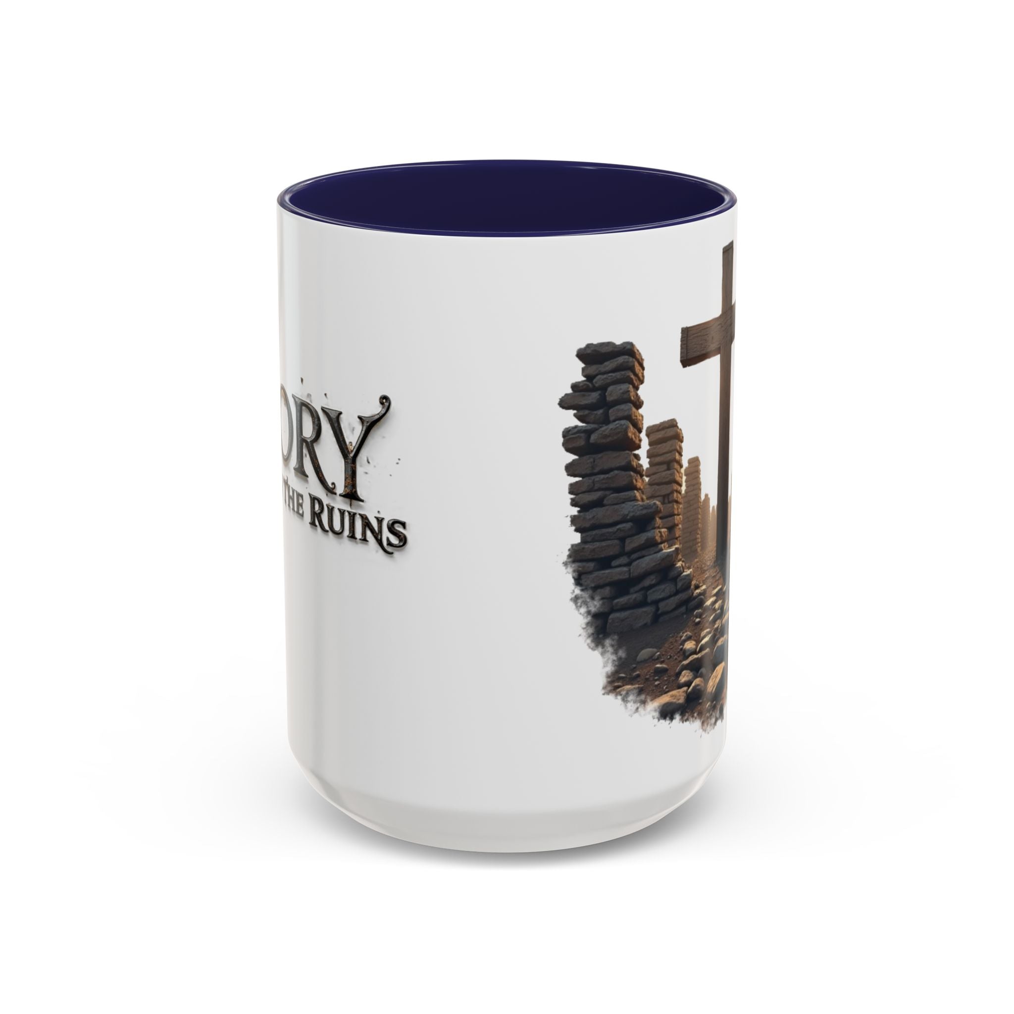 Coffee Mug - Glory in the Ruins Colorful 15 oz Ceramic Cup