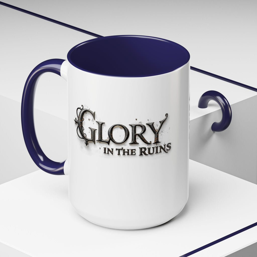 Coffee Mug - Glory in the Ruins Colorful 15 oz Ceramic Cup