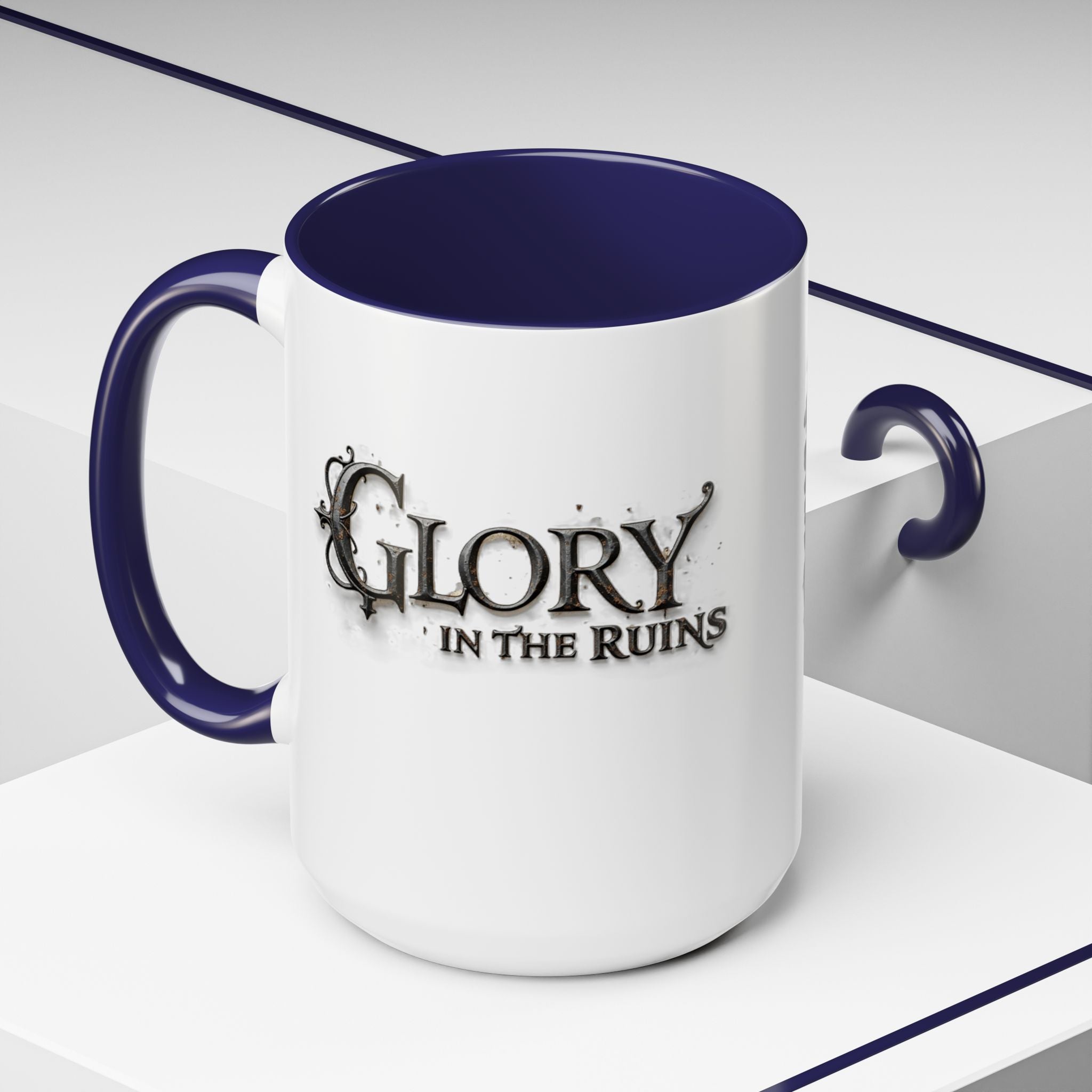 Coffee Mug - Glory in the Ruins Colorful 15 oz Ceramic Cup
