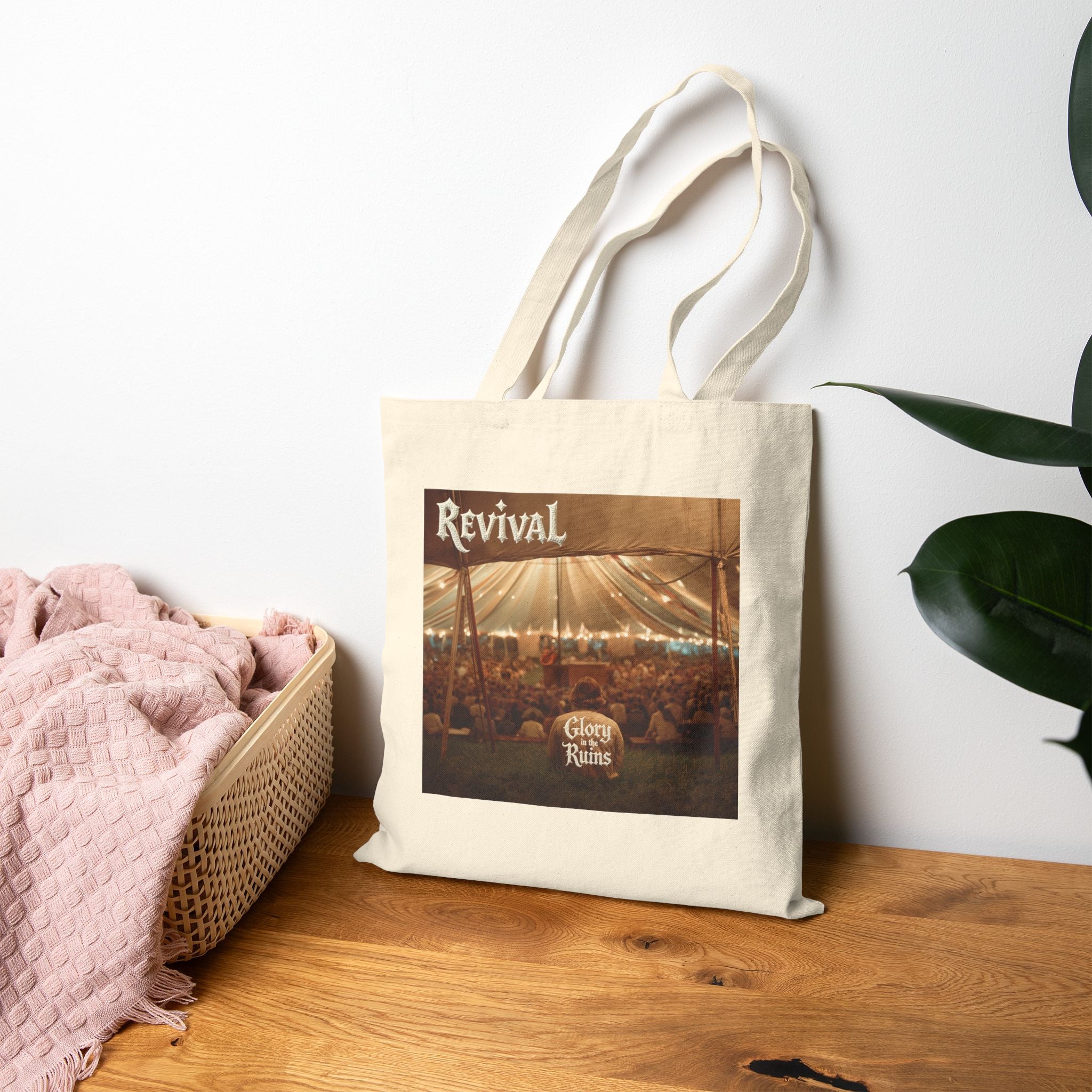 Revival Cotton Canvas Tote Bag - Glory In The Ruins