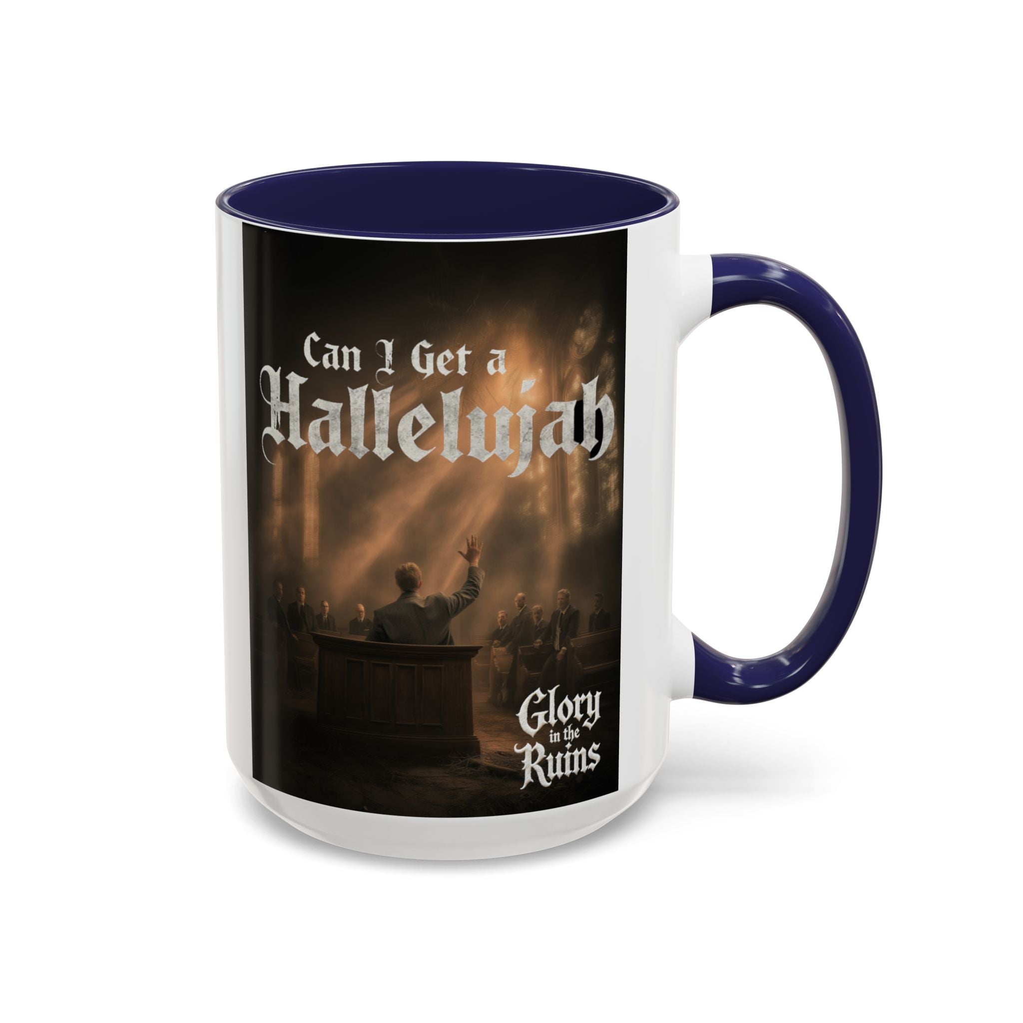Can I Get a Hallelujah - Glory In The Ruins Coffee Mug - Vintage Festival Drinkware, Perfect for Gathering, Celebrations, Gift for Music Lovers, Home Decor