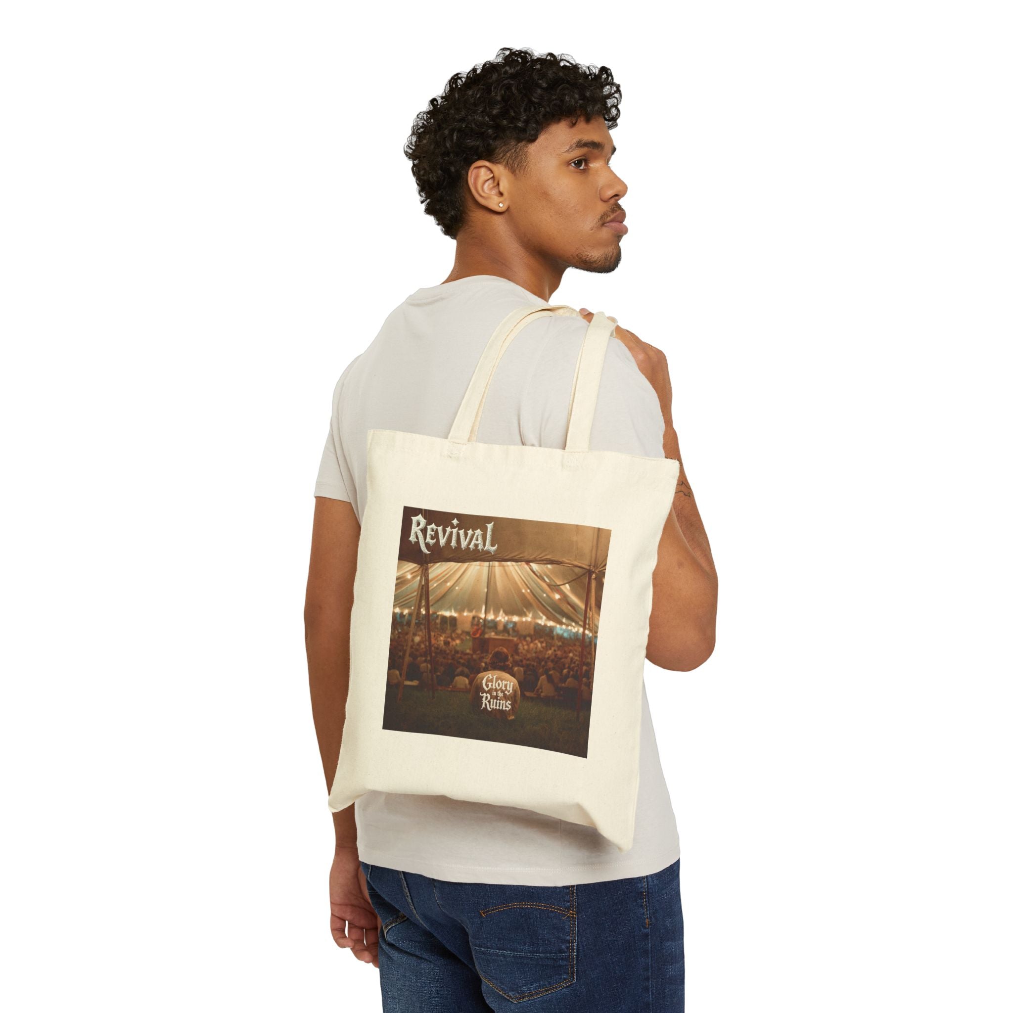 Revival Cotton Canvas Tote Bag - Glory In The Ruins