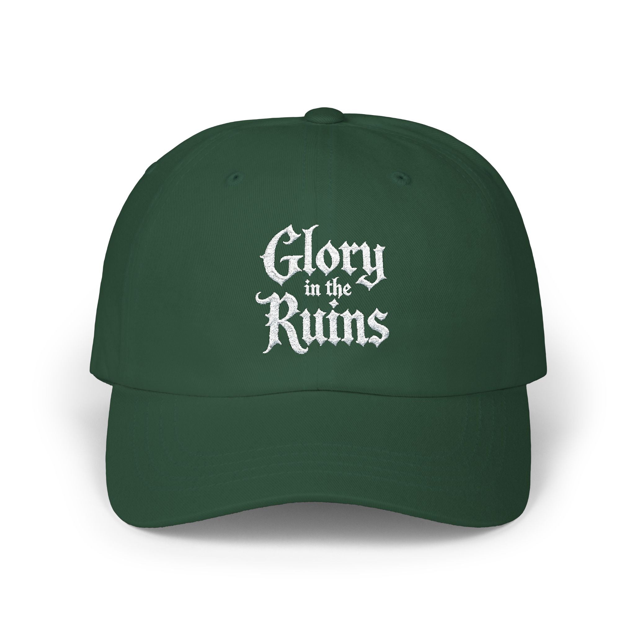 "Glory in the Ruins" Embroidered Vintage Hat