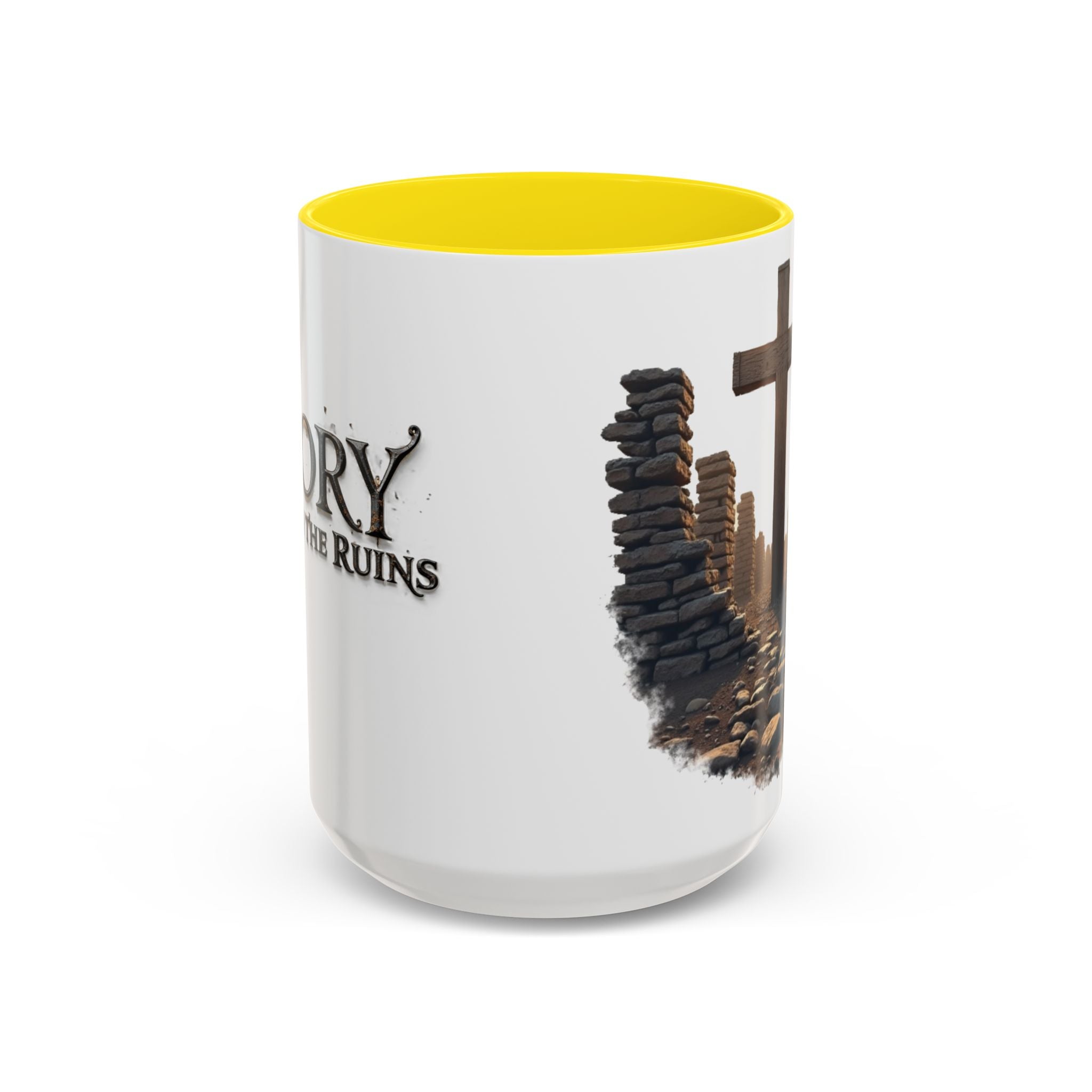 Coffee Mug - Glory in the Ruins Colorful 15 oz Ceramic Cup