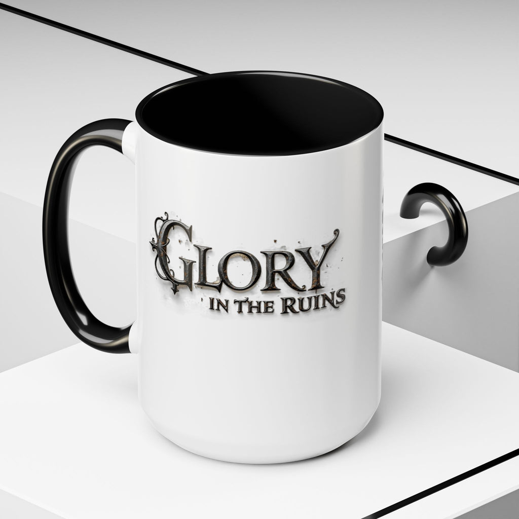 Coffee Mug - Glory in the Ruins Colorful 15 oz Ceramic Cup