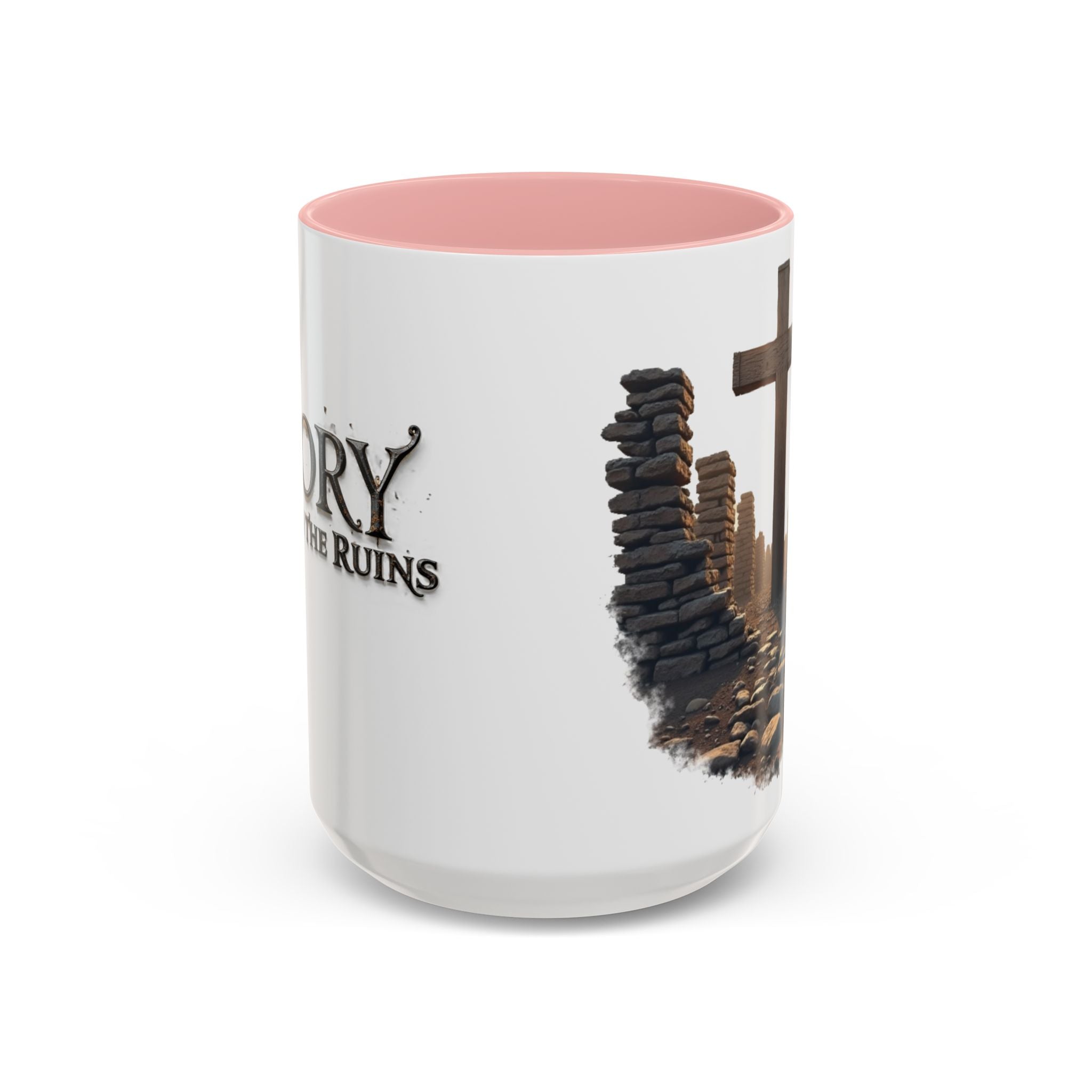 Coffee Mug - Glory in the Ruins Colorful 15 oz Ceramic Cup