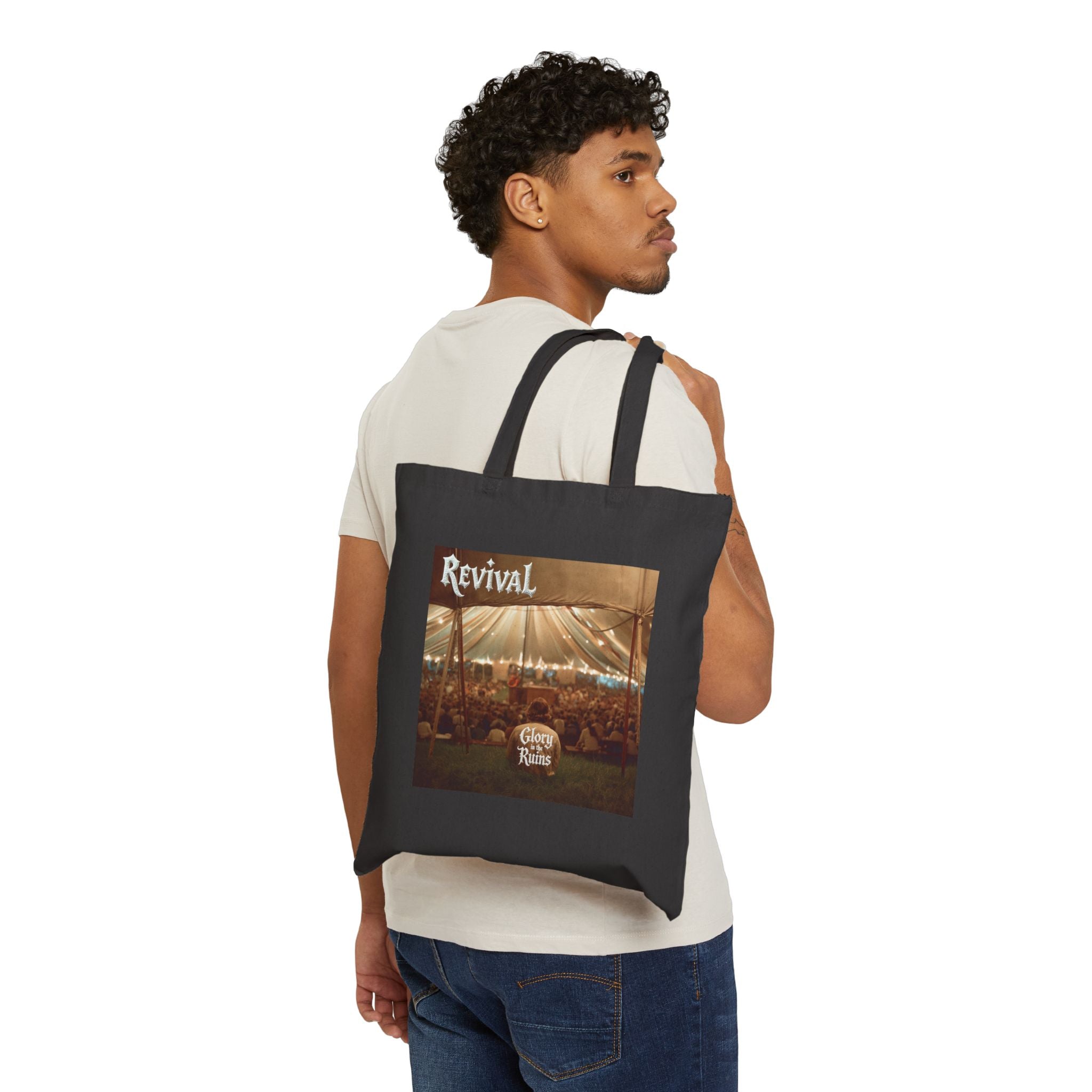Revival Cotton Canvas Tote Bag - Glory In The Ruins