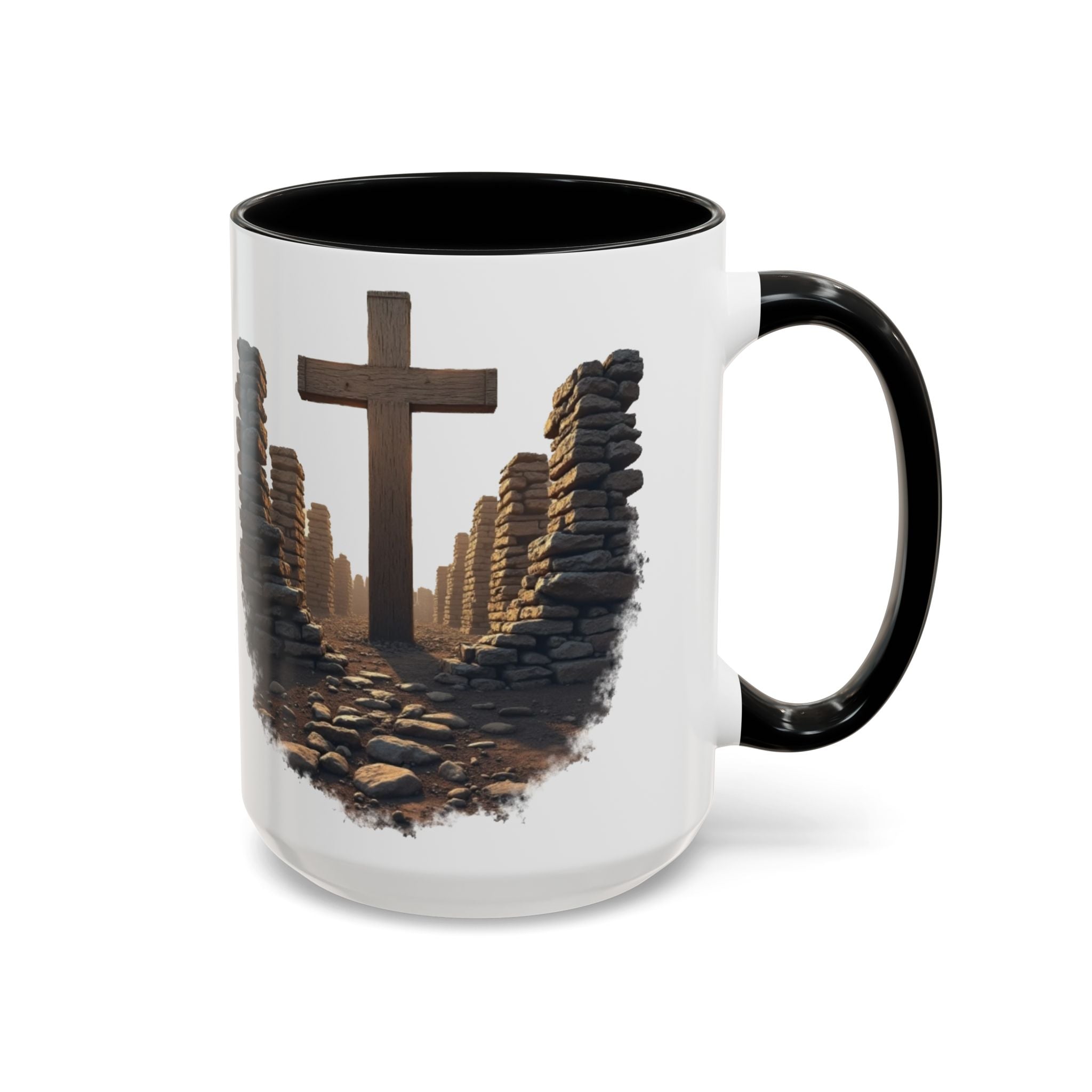 Coffee Mug - Glory in the Ruins Colorful 15 oz Ceramic Cup