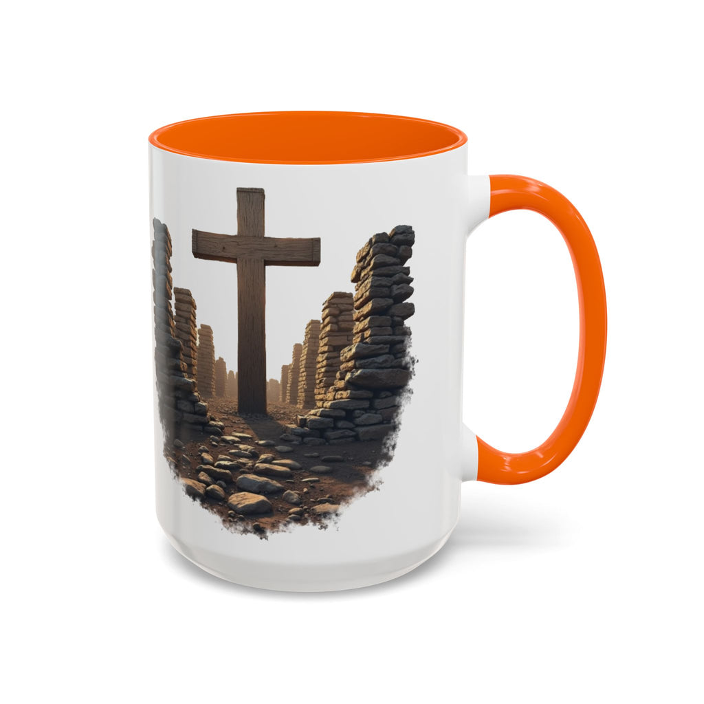 Coffee Mug - Glory in the Ruins Colorful 15 oz Ceramic Cup