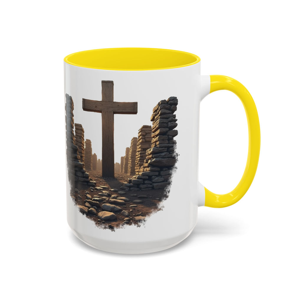 Coffee Mug - Glory in the Ruins Colorful 15 oz Ceramic Cup