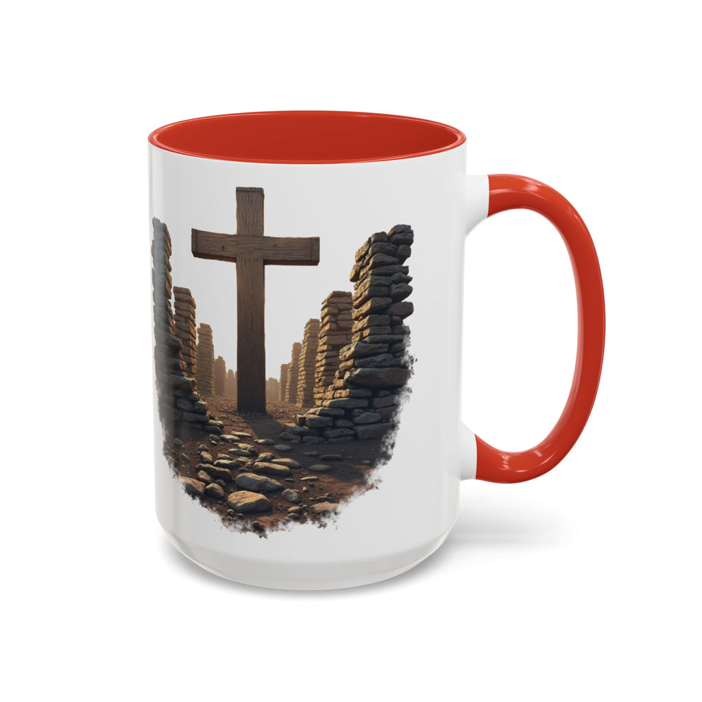 Coffee Mug - Glory in the Ruins Colorful 15 oz Ceramic Cup