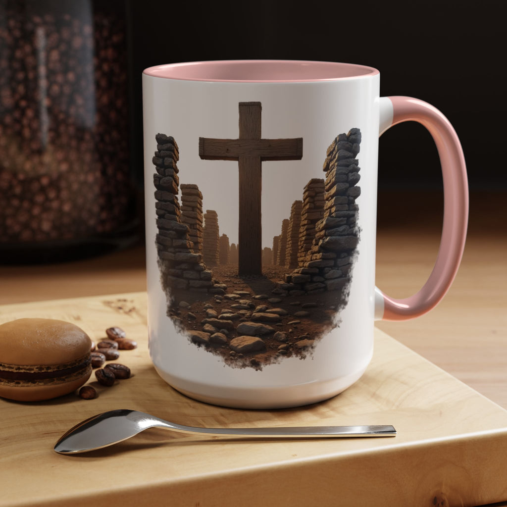 Coffee Mug - Glory in the Ruins Colorful 15 oz Ceramic Cup