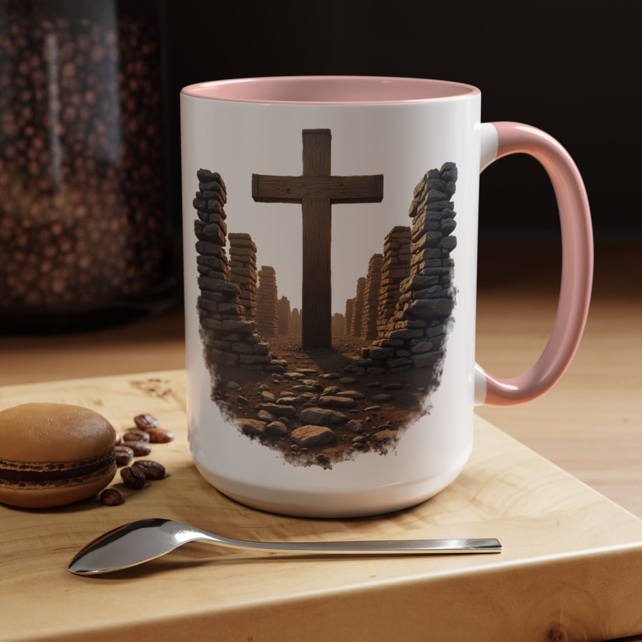 Coffee Mug - Glory in the Ruins Colorful 15 oz Ceramic Cup