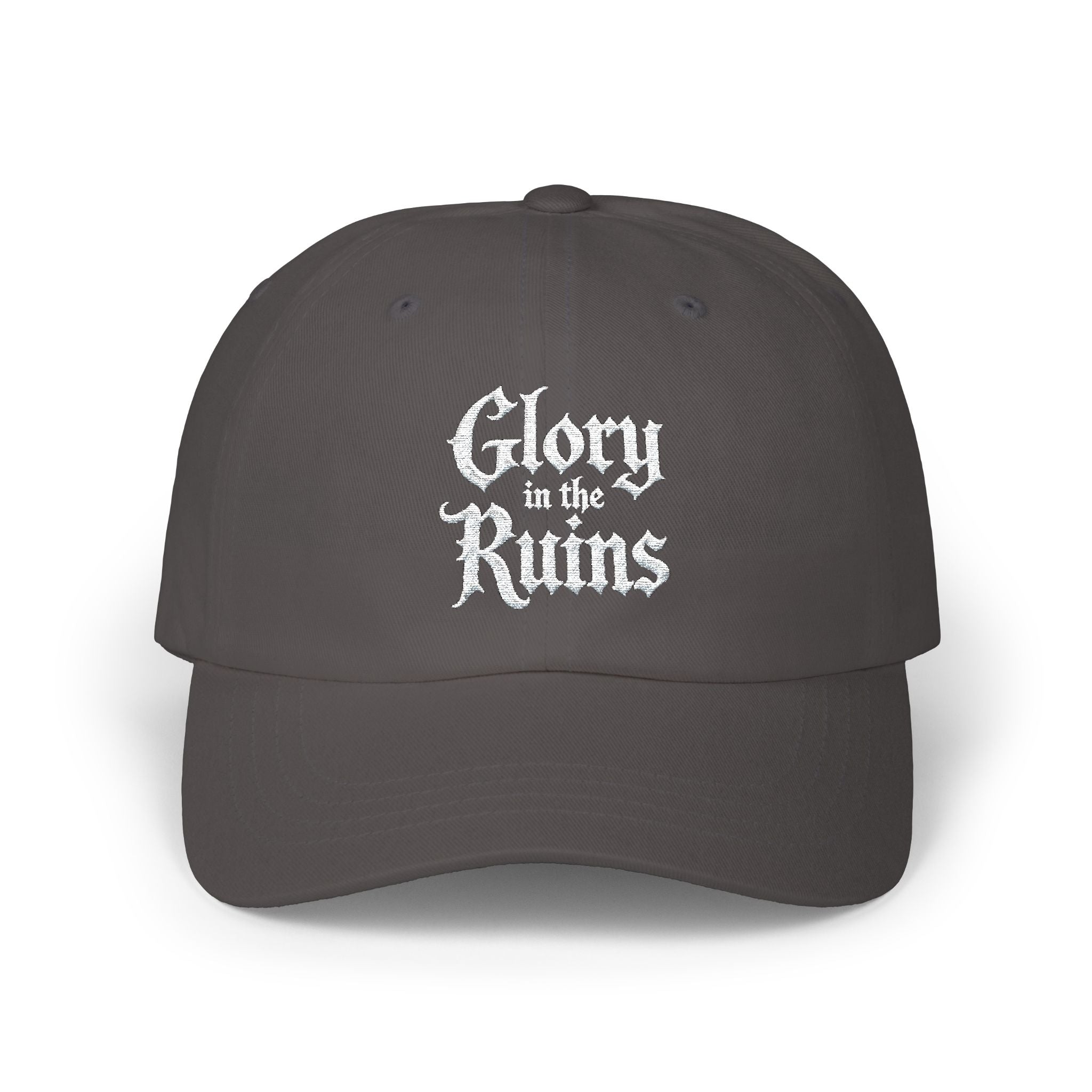 "Glory in the Ruins" Embroidered Vintage Hat