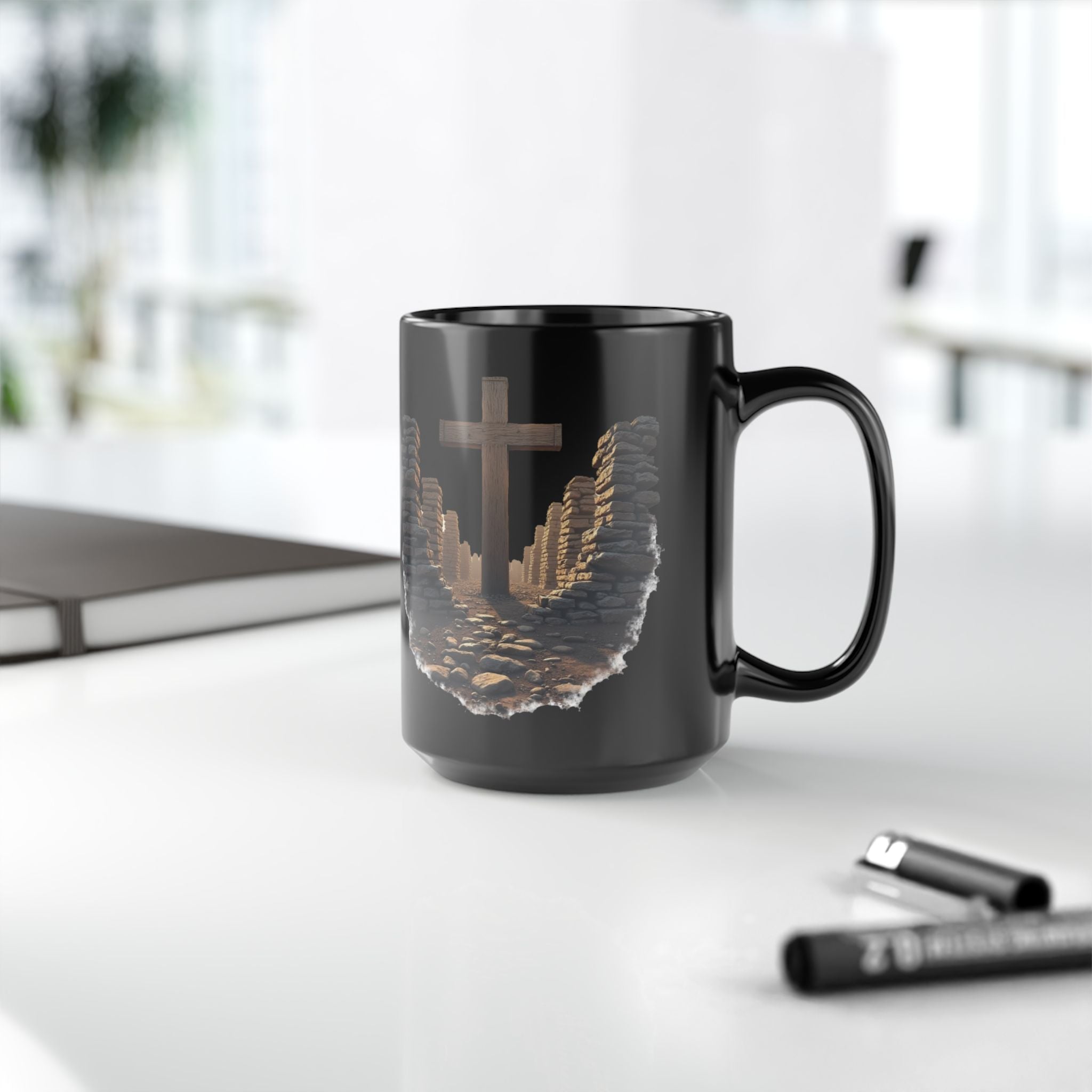 Glory In The Ruins Coffee Mug (15 oz.) - Black