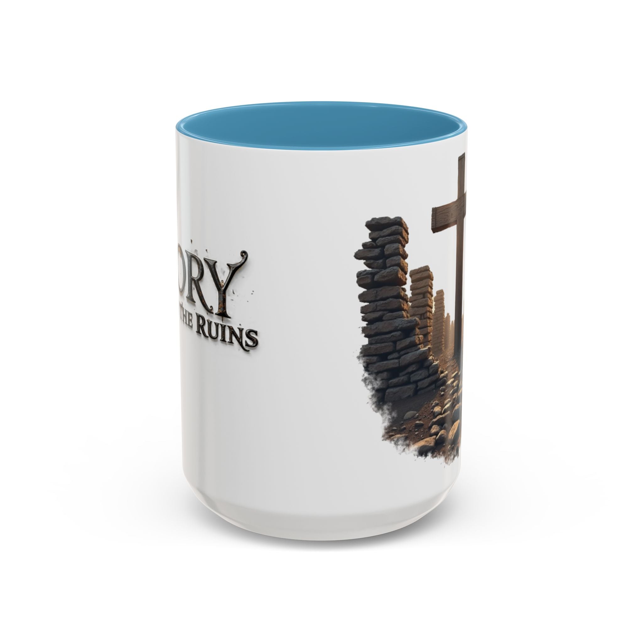Coffee Mug - Glory in the Ruins Colorful 15 oz Ceramic Cup