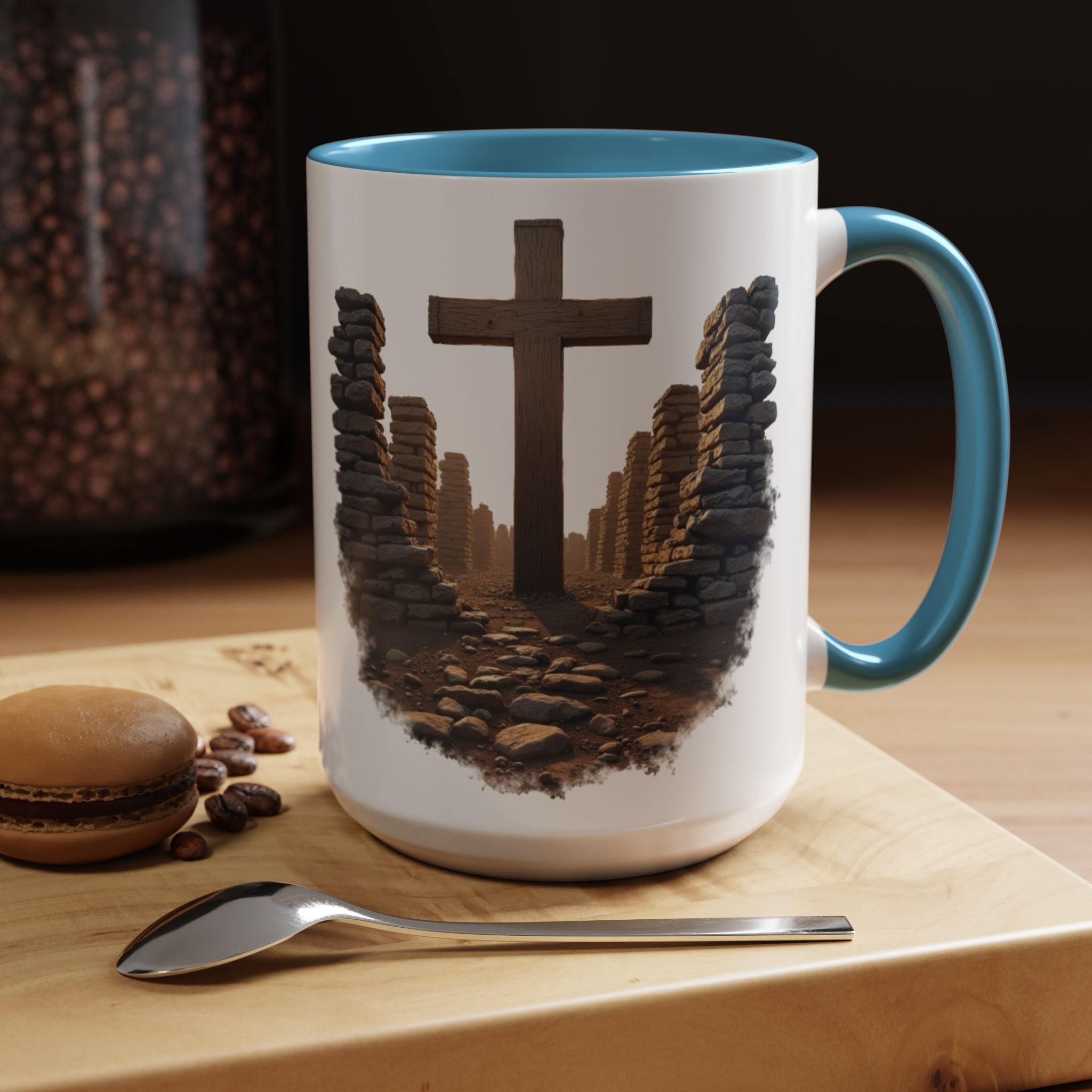 Coffee Mug - Glory in the Ruins Colorful 15 oz Ceramic Cup