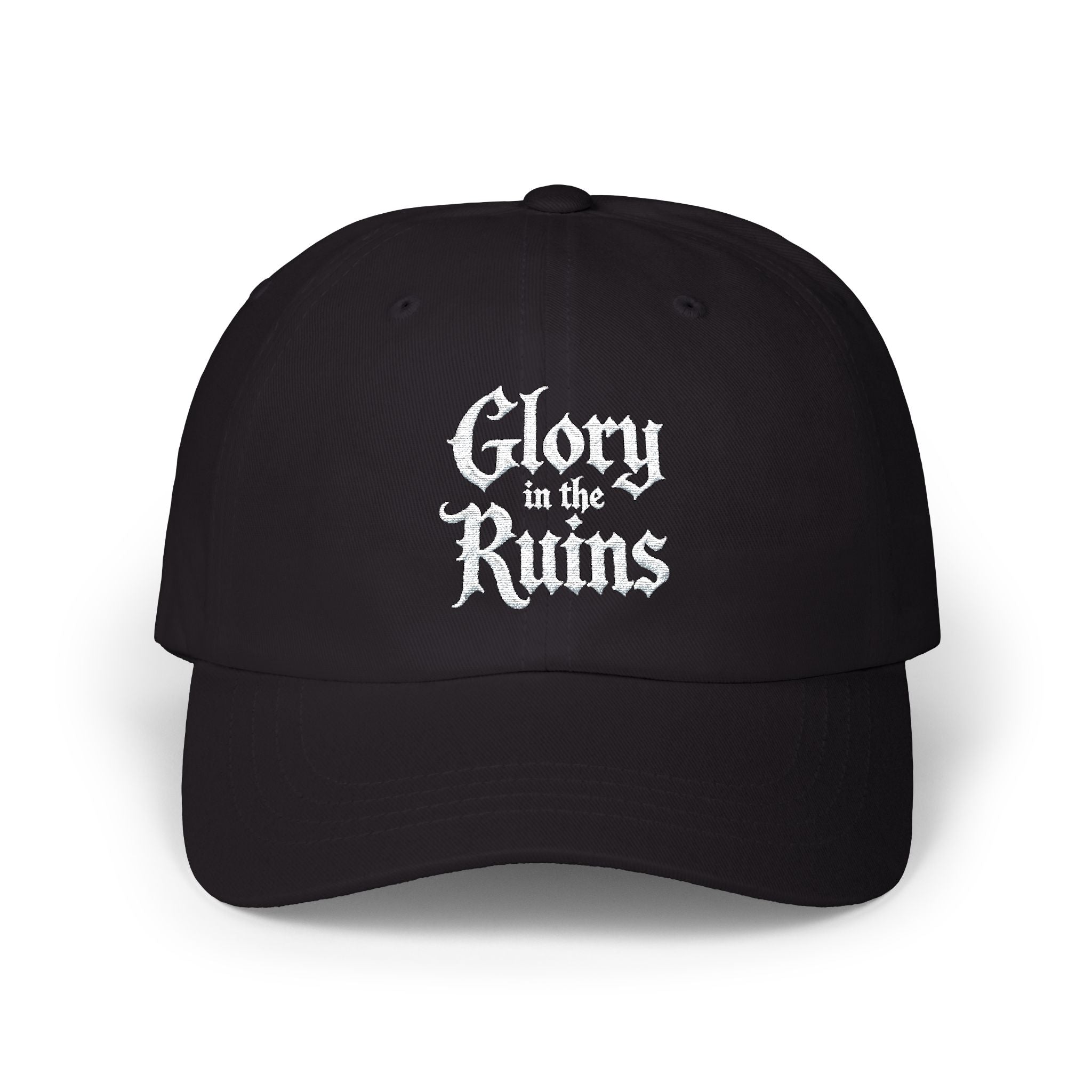 "Glory in the Ruins" Embroidered Vintage Hat