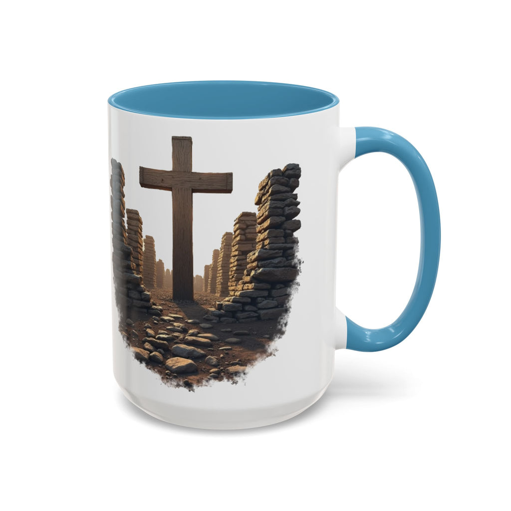 Coffee Mug - Glory in the Ruins Colorful 15 oz Ceramic Cup