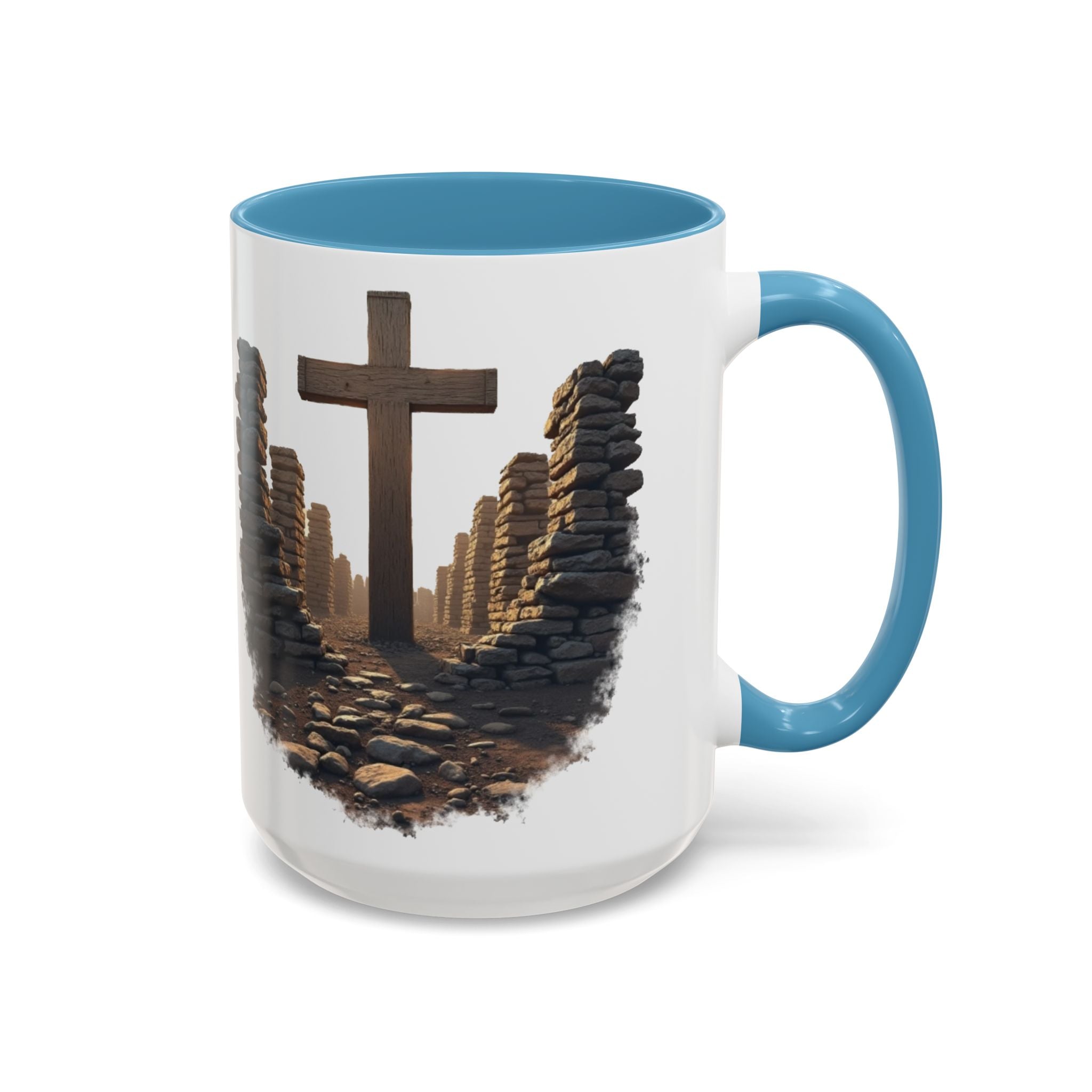 Coffee Mug - Glory in the Ruins Colorful 15 oz Ceramic Cup