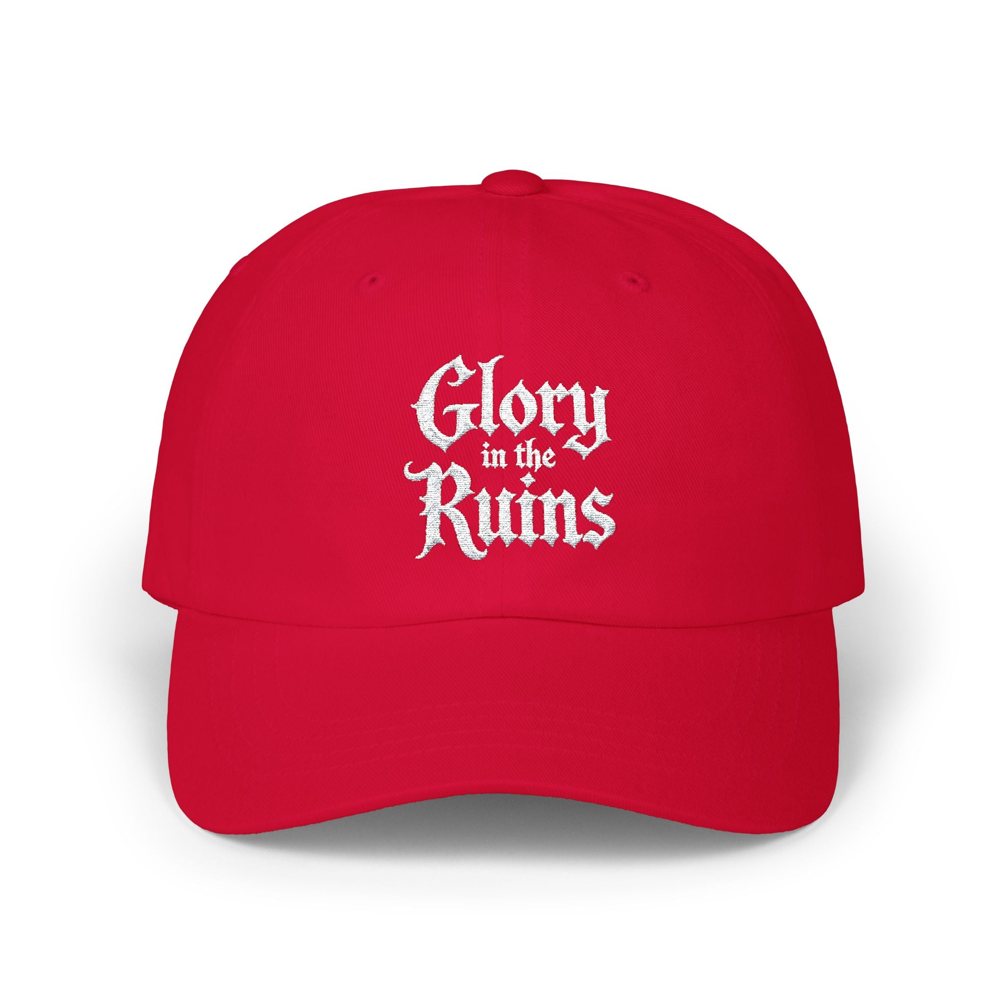 "Glory in the Ruins" Embroidered Vintage Hat