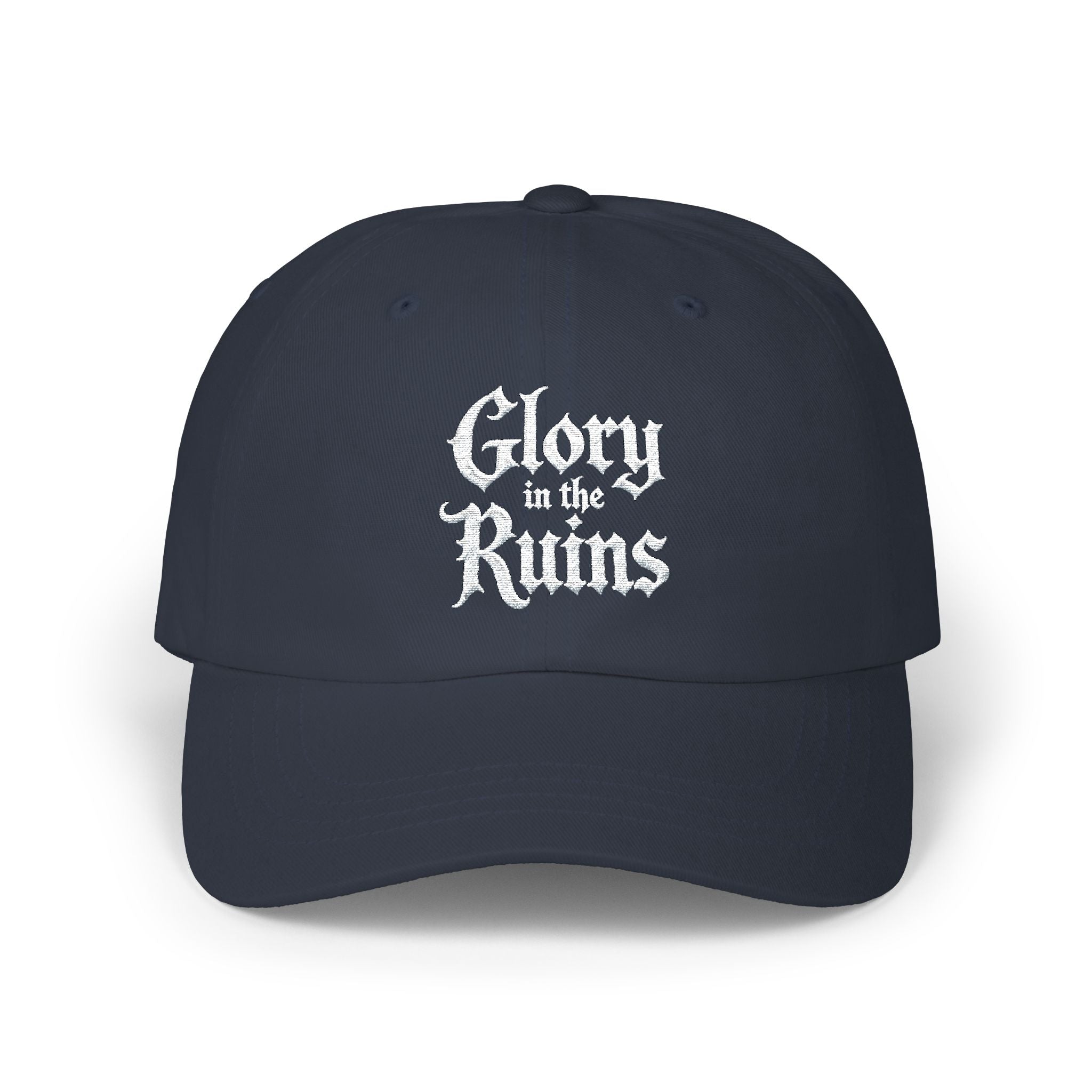 "Glory in the Ruins" Embroidered Vintage Hat