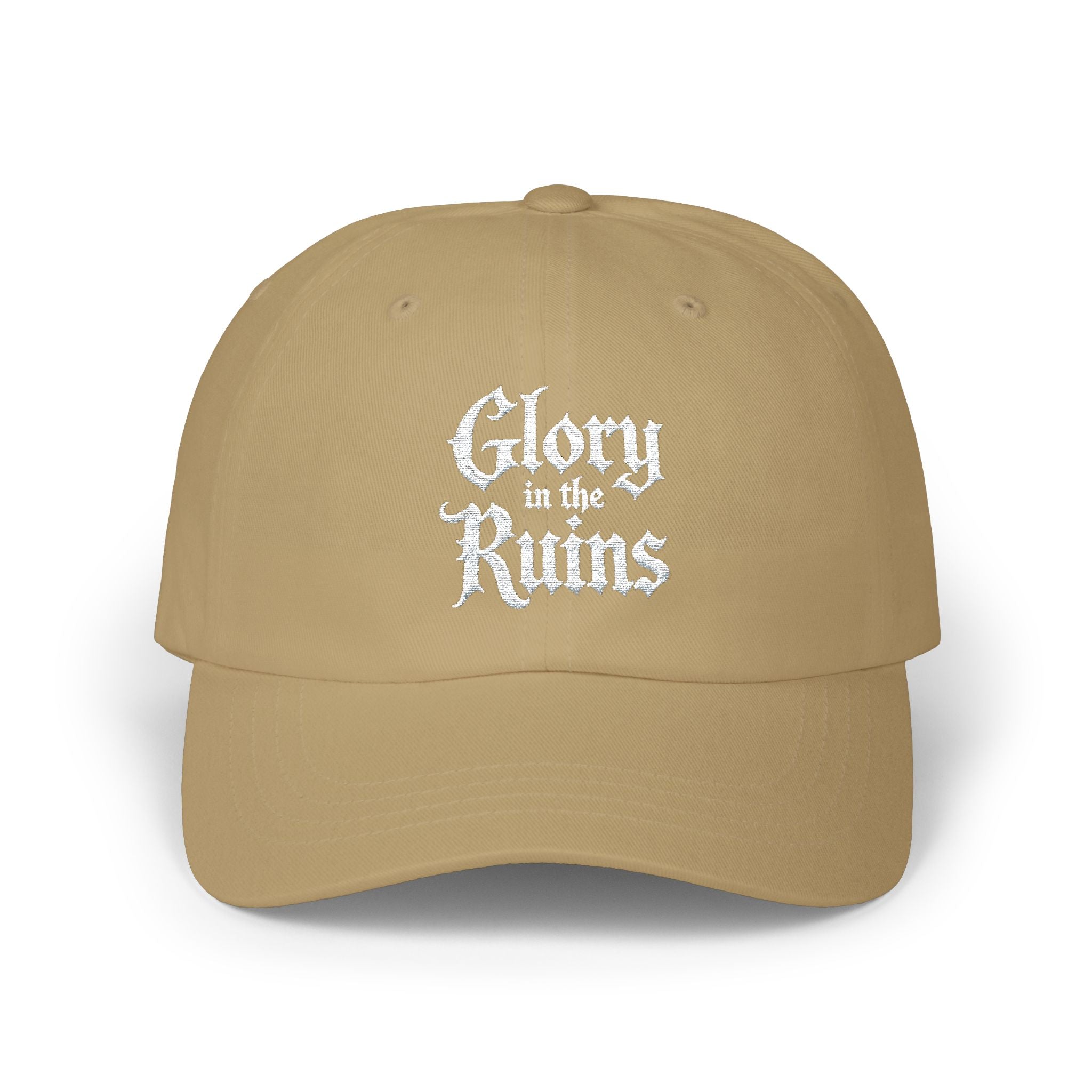 "Glory in the Ruins" Embroidered Vintage Hat