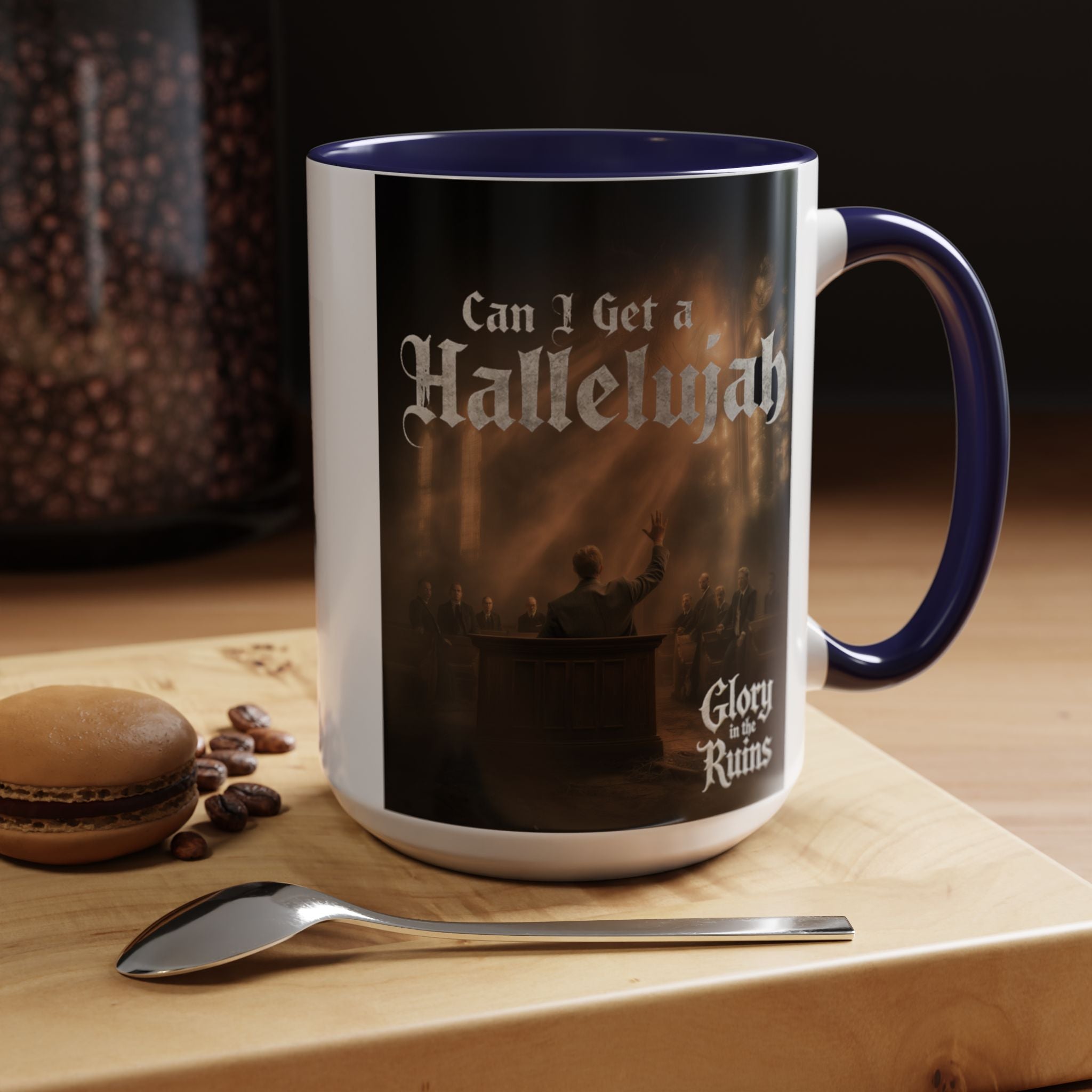 Can I Get a Hallelujah - Glory In The Ruins Coffee Mug - Vintage Festival Drinkware, Perfect for Gathering, Celebrations, Gift for Music Lovers, Home Decor